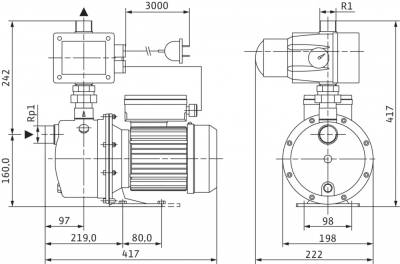 Насосная станция Wilo FWJ 204 EM/2