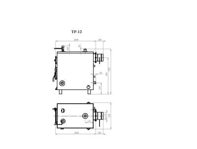 Напольный твердотопливный котел Траян ТР-12-1КТ