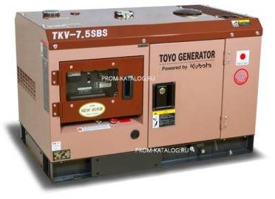 Дизельный генератор Toyo TKV-7.5SBS 